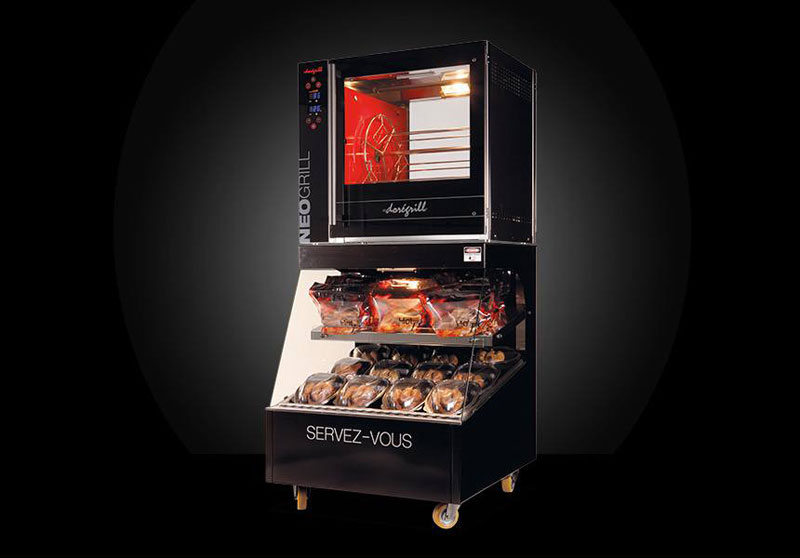 Rôtissoire 2 en 1 Neogrill et Vitrine (Doregrill)